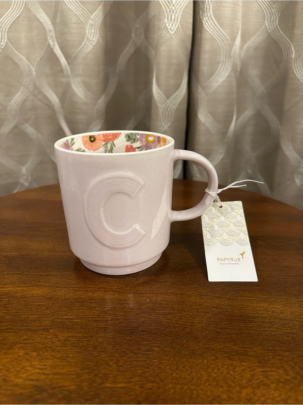 Papyrus Soft Touch Monogram Initial “C” Ceramic Mug